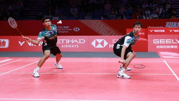 Ganda Sabar/Reza Melaju ke Semifinal Indonesia Masters Usai Kalahkan Malaysia